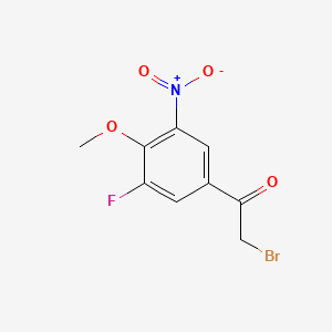 2-Bromo-1-(3-fluoro-4-methoxy-5-nitrophenyl)ethanone