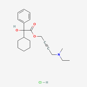 4-[Ethyl(methyl)amino]but-2-ynyl 2-cyclohexyl-2-hydroxy-2-phenylacetate;hydrochloride