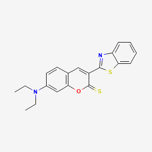 molecular formula C20H18N2OS2 B13430033 3-(Benzo[d]thiazol-2-yl)-7-(diethylamino)-2H-chromene-2-thione 