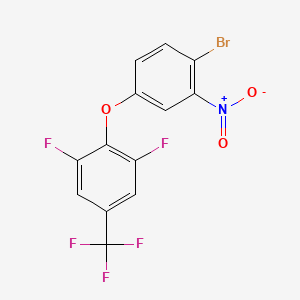 2-(4-Bromo-3-nitro-phenoxy)-1,3-difluoro-5-(trifluoromethyl)benzene