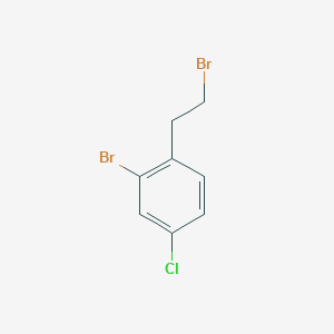 molecular formula C8H7Br2Cl B1343004 2-Bromo-1-(2-bromoethyl)-4-chlorobenzene CAS No. 52927-98-7