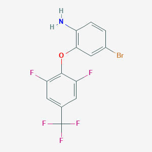 4-Bromo-2-[2,6-difluoro-4-(trifluoromethyl)phenoxy]aniline