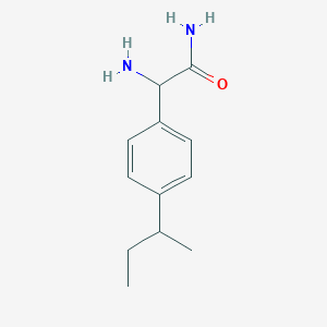 2-Amino-2-(4-(sec-butyl)phenyl)acetamide