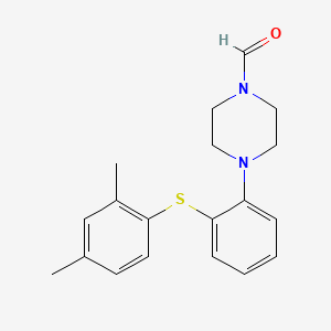 4-[2-[(2,4-dimethylphenyl)thio]phenyl]-1-Piperazinecarboxaldehyde