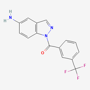 1H-Indazol-5-amine, 1-(m-trifluoromethylbenzoyl)-