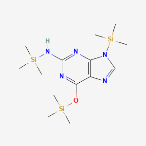 molecular formula C14H29N5OSi3 B13430160 Tris(trimethylsilyl)guanine 