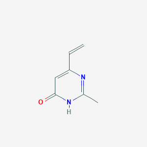 molecular formula C7H8N2O B13430175 2-Methyl-6-vinylpyrimidin-4-ol 