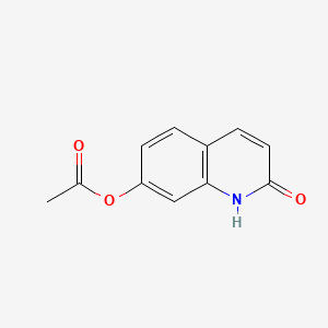 molecular formula C11H9NO3 B13430181 7-(Acetyloxy)-2(1H)-quinolinone 