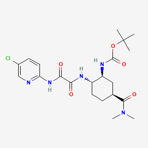 molecular formula C21H30ClN5O5 B13430224 (1S,2S 5S)-tert-Butyl Edoxaban 