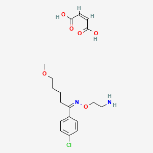 molecular formula C18H25ClN2O6 B13430236 Clovoxamine Maleate Salt 