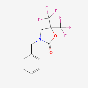 3-benzyl-5,5-bis(trifluoromethyl)-1,3-oxazolidin-2-one