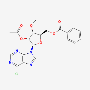 [(2R,3R,4R,5R)-4-acetyloxy-5-(6-chloropurin-9-yl)-3-methoxyoxolan-2-yl]methyl benzoate