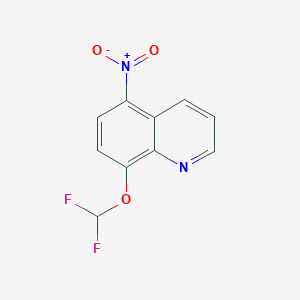 molecular formula C10H6F2N2O3 B13430278 8-(Difluoromethoxy)-5-nitroquinoline 