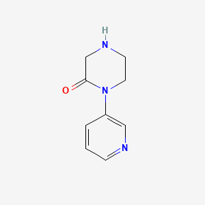 molecular formula C9H11N3O B1343029 1-(Pyridin-3-YL)piperazin-2-one CAS No. 345311-00-4