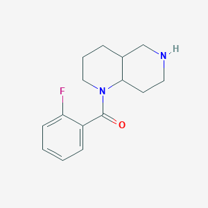 3,4,4a,5,6,7,8,8a-octahydro-2H-1,6-naphthyridin-1-yl-(2-fluorophenyl)methanone