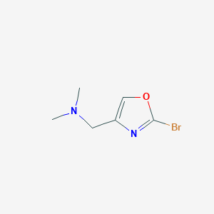 molecular formula C6H9BrN2O B13430298 1-(2-bromo-1,3-oxazol-4-yl)-N,N-dimethylmethanamine 