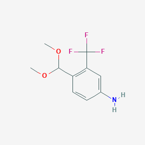 4-(Dimethoxymethyl)-3-(trifluoromethyl)aniline