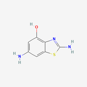 molecular formula C7H7N3OS B1343030 2,6-Diamino-4-hydroxybenzothiazole 