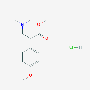 Ethyl 3-(dimethylamino)-2-(4-methoxyphenyl)propanoate hydrochloride