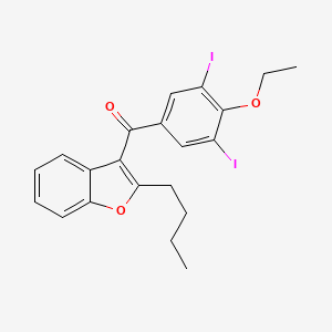 (2-Butyl-3-benzofuranyl)(4-ethoxy-3,5-diiodophenyl)methanone