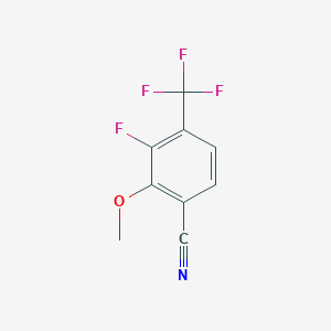 molecular formula C9H5F4NO B13430393 3-Fluoro-2-methoxy-4-(trifluoromethyl)benzonitrile 