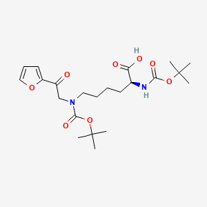 (2S)-6-[[2-(furan-2-yl)-2-oxoethyl]-[(2-methylpropan-2-yl)oxycarbonyl]amino]-2-[(2-methylpropan-2-yl)oxycarbonylamino]hexanoic acid