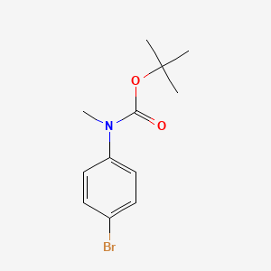 molecular formula C12H16BrNO2 B1343040 叔丁基(4-溴苯基)(甲基)氨基甲酸酯 CAS No. 639520-70-0