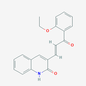 (E)-3-(3-(2-Ethoxyphenyl)-3-oxoprop-1-en-1-yl)quinolin-2(1H)-one