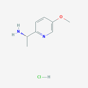 molecular formula C8H13ClN2O B13430413 (1S)-1-(5-methoxypyridin-2-yl)ethanamine;hydrochloride CAS No. 1956434-78-8