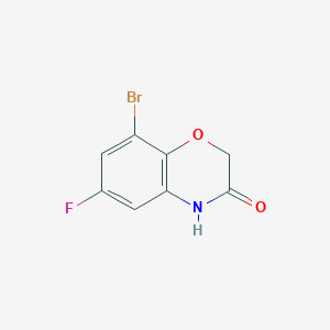 molecular formula C8H5BrFNO2 B1343042 8-溴-6-氟-2H-苯并[b][1,4]噁嗪-3(4H)-酮 CAS No. 688363-49-7