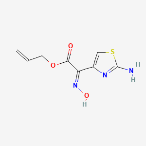 2-Propen-1-yl 2-amino-alpha-(hydroxyimino)-4-thiazoleacetate