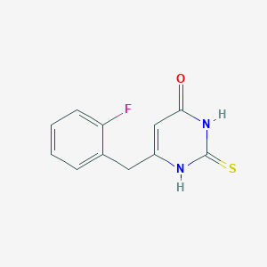 6-(2-fluorobenzyl)-2-thioxo-2,3-dihydropyrimidin-4(1H)-one