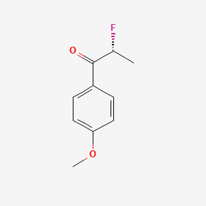 molecular formula C10H11FO2 B13430439 (2R)-2-Fluoro-1-(4-methoxyphenyl)propan-1-one CAS No. 186410-79-7