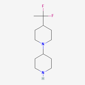 molecular formula C12H22F2N2 B13430441 4-(1,1-Difluoroethyl)-1,4'-bipiperidine 