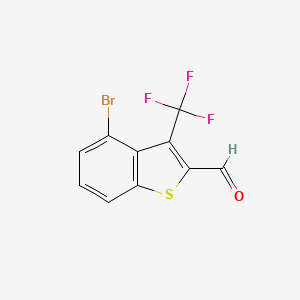 4-Bromo-3-(trifluoromethyl)-1-benzothiophene-2-carbaldehyde