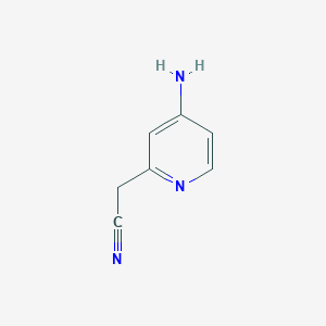 molecular formula C7H7N3 B1343048 2-(4-氨基吡啶-2-基)乙腈 CAS No. 415912-70-8