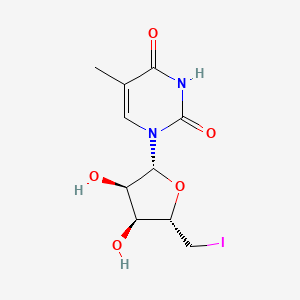 1-[(2R,3R,4S,5S)-3,4-dihydroxy-5-(iodomethyl)oxolan-2-yl]-5-methylpyrimidine-2,4-dione