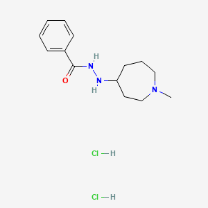 1-Benzoyl-2-[(4RS)-1-methylhexahydro-1H-azepin-4-yl]diazane Dihydrochloride