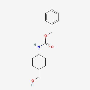 molecular formula C15H21NO3 B1343052 反式-4-(羟甲基)环己基氨基甲酸苄酯 CAS No. 1256276-47-7