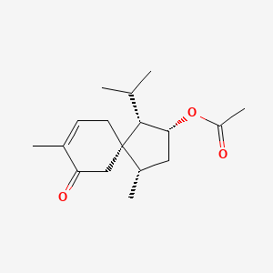 molecular formula C17H26O3 B13430521 2-Acetaxyacorenone CAS No. 185154-95-4