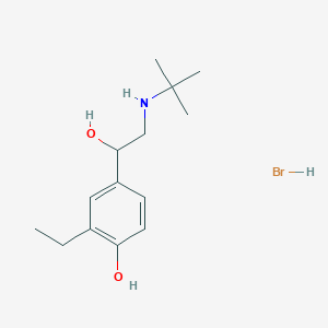 4-[2-(Tert-butylamino)-1-hydroxyethyl]-2-ethylphenol;hydrobromide