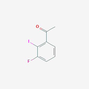 molecular formula C8H6FIO B13430545 1-(3-Fluoro-2-iodophenyl)ethanone 