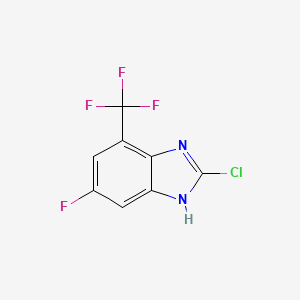 2-Chloro-6-fluoro-4-(trifluoromethyl)-1H-1,3-benzimidazole