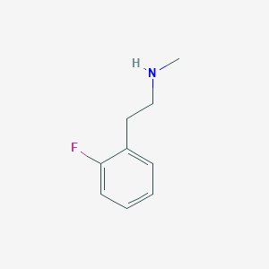B1343057 [2-(2-Fluorophenyl)ethyl]methylamine CAS No. 485404-58-8