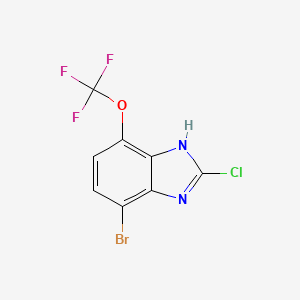 4-Bromo-2-chloro-7-(trifluoromethoxy)-1H-1,3-benzimidazole