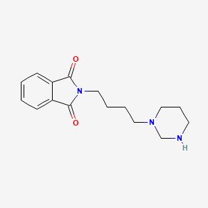 molecular formula C16H21N3O2 B13430603 2-[4-(Tetrahydro-1(2H)-pyrimidinyl)butyl]-1H-isoindole-1,3(2H)-dione 