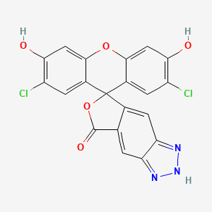 2',7'-dichloro-3',6'-dihydroxyspiro[2H-furo[3,4-f]benzotriazole-7,9'-xanthene]-5-one