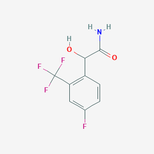 2-[4-Fluoro-2-(trifluoromethyl)phenyl]-2-hydroxyacetamide