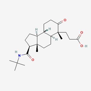 (3S,3aS,5aS,6R,9aS,9bS)-3-[[(1,1-Dimethylethyl)amino]carbonyl]dodecahydro-3a,6-dimethyl-7-oxo-1H-benz[e]indene-6-propanoic Acid