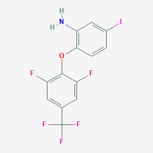 2-[2,6-Difluoro-4-(trifluoromethyl)phenoxy]-5-iodoaniline